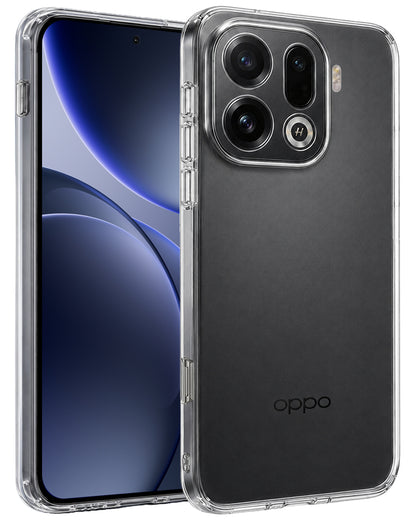 OPPO Find X9 Pro Hoesje Siliconen Backcover Lichtgewicht - Transparant