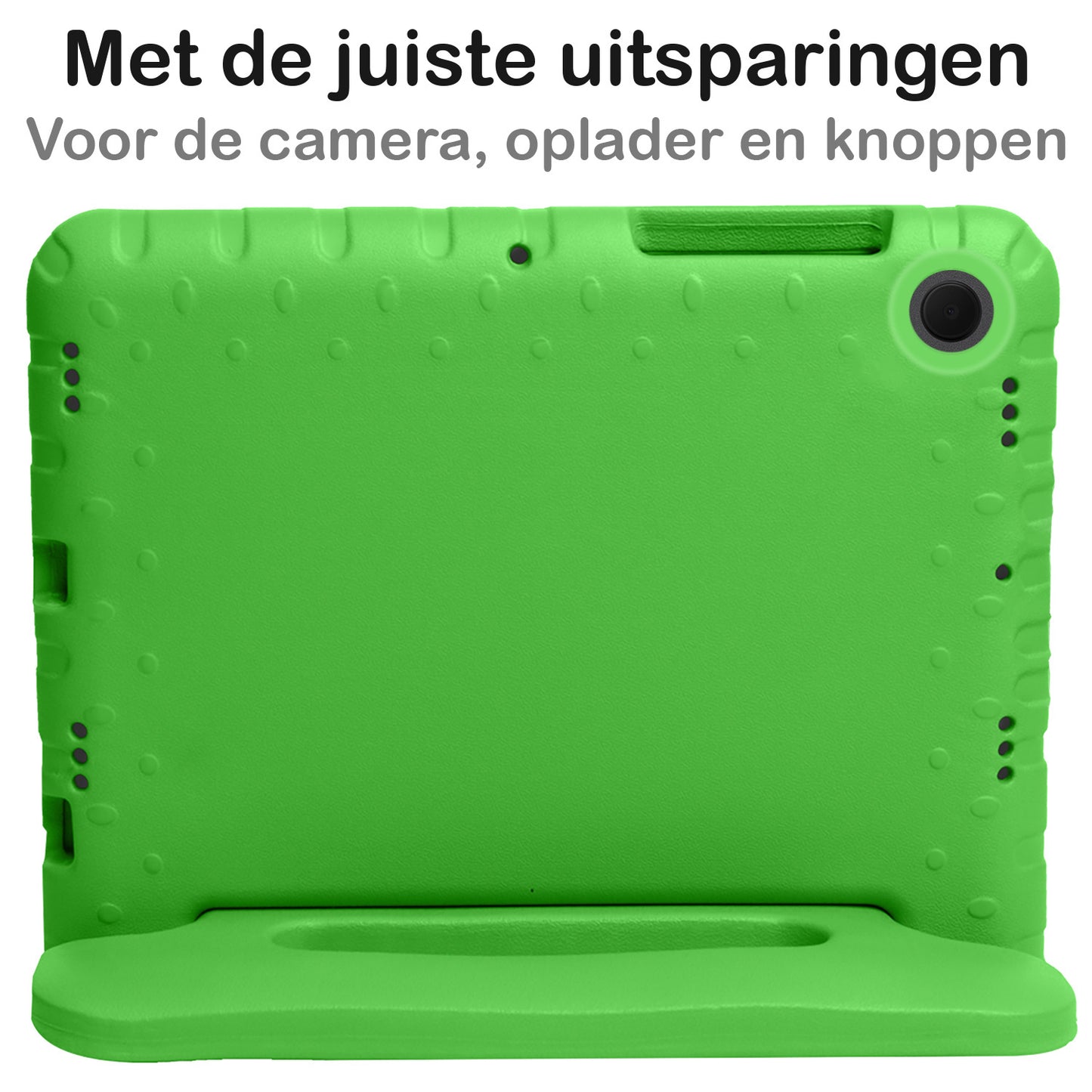 Samsung Galaxy Tab A8 Hoesje Kids Cover Bumper - Groen