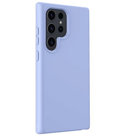 Samsung S24 Ultra Hoesje Siliconen Backcover Lichtgewicht - Lichtblauw