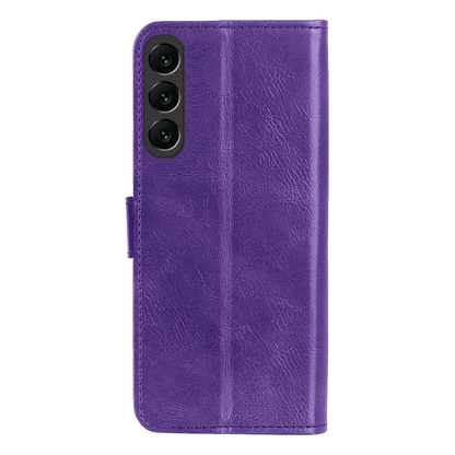 Samsung S24 FE Hoesje Bookcase Cover met Kaarthouder - Paars