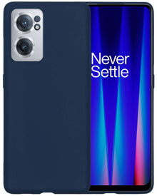 OnePlus Nord CE 2 Hoesje Siliconen Backcover Lichtgewicht - Donkerblauw