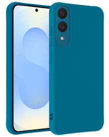 Samsung S25 Edge Hoesje Siliconen Backcover Lichtgewicht - Donkerblauw