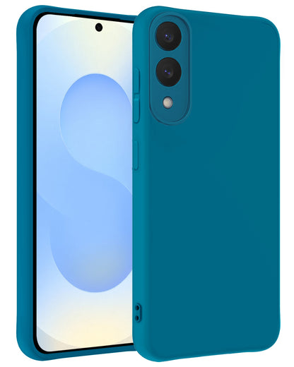 Samsung S25 Edge Hoesje Siliconen Backcover Lichtgewicht - Donkerblauw