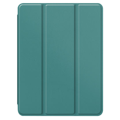 iPad Pro 2022 (12.9 inch) Trifold Bookcase Hoes met Penhouder voor Apple Pen - Donkergroen