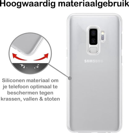 Samsung S9 Plus Hoesje Siliconen Backcover Lichtgewicht - Transparant