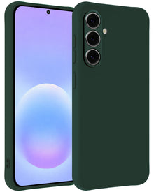 Samsung A57 Hoesje Siliconen Backcover Lichtgewicht - Donkergroen
