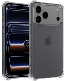 iPhone 17 Pro Max Hoesje Shockproof Backcover Siliconen - Transparant