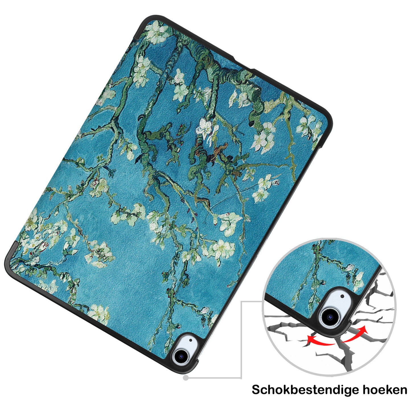 iPad Air 2022 Hoesje Book Case - Bloesem