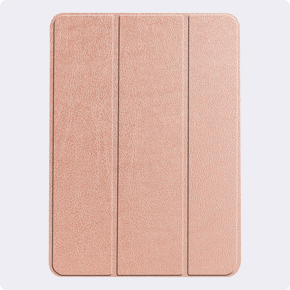 iPad Air 2024 / 2025 (13 inch) Trifold Bookcase Hoes met Penhouder voor Apple Pen - Rosé goud