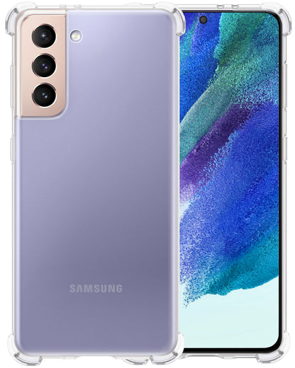 Samsung S21 FE Hoesje Shockproof Backcover Siliconen - Transparant