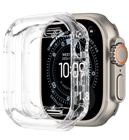 Apple Watch Ultra 3 (49 mm) Hoesje Siliconen Backcover Lichtgewicht - Transparant