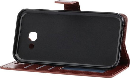 Samsung Galaxy A5 2017 Hoesje Bookcase Cover met Kaarthouder - Bruin