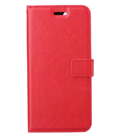 iPhone 14 Plus Hoesje Book Case Kunstleer - Rood