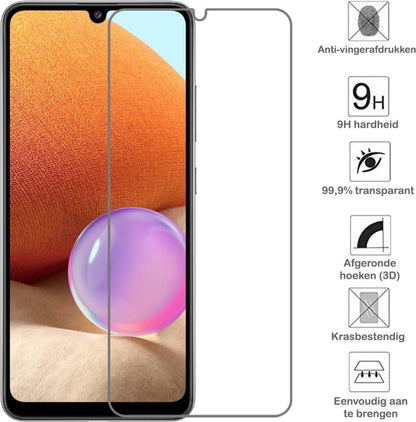 Samsung A32 4G Screenprotector Gehard Glas - Anti-kras