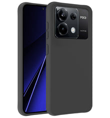 Xiaomi Poco X6 Hoesje Siliconen Backcover Lichtgewicht - Zwart
