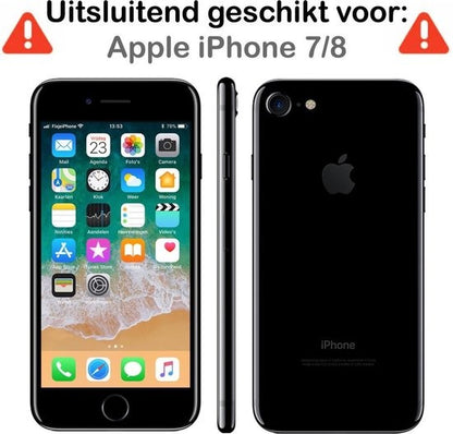 iPhone 7/8/SE 2020 Hoesje Siliconen Backcover Lichtgewicht - Zwart