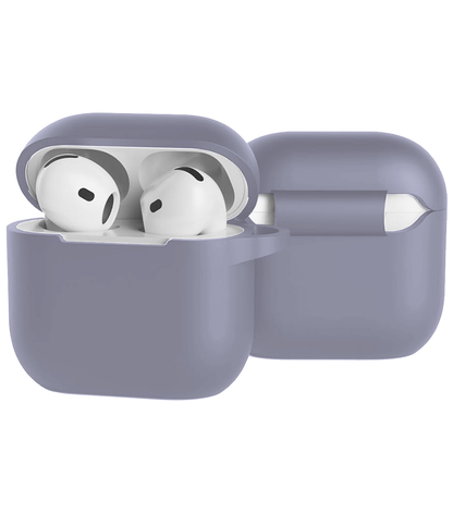 AirPods 4 Hoesje Siliconen Krasbestendig - Lila
