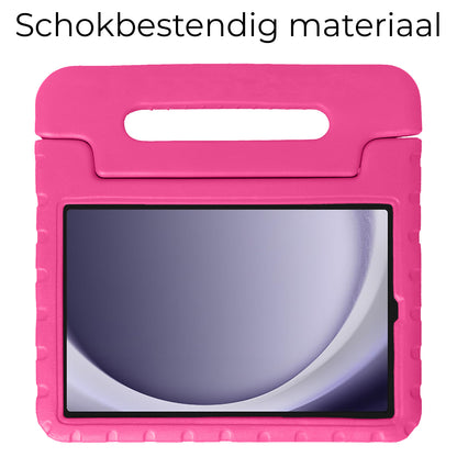 Samsung Galaxy Tab A9 Plus Hoesje Kids Cover Bumper - Roze