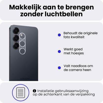 Samsung S26 Camera Screenprotector Gehard Glas