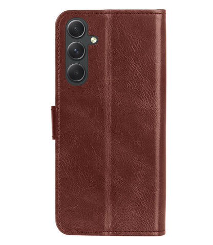 Samsung A14 Hoesje Book Case Kunstleer - Bruin