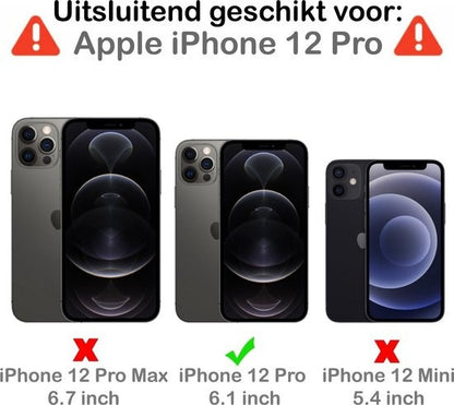 iPhone 12 Pro Hoesje Geschikt voor Magsafe Backcover Shockproof - Transparant