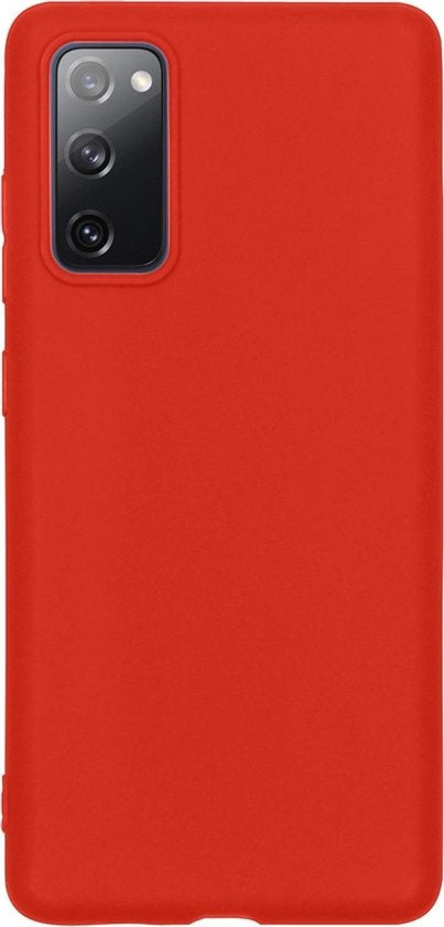 Samsung S20 FE Hoesje Siliconen Backcover Lichtgewicht - Rood