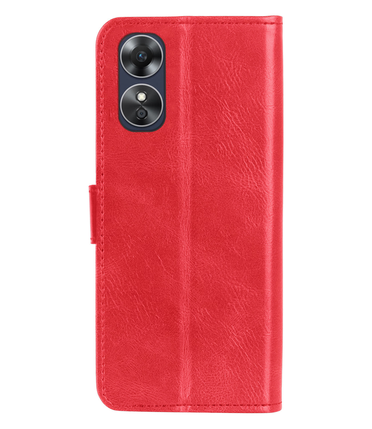 OPPO A17 Hoesje Book Case Kunstleer - Rood