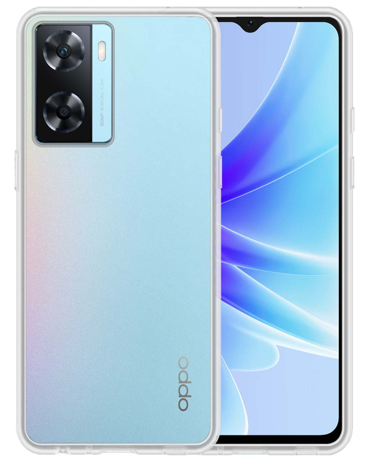 OPPO A57s Hoesje Siliconen - Transparant