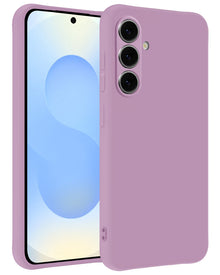 Samsung S25 FE Hoesje Siliconen Backcover Lichtgewicht - Lila