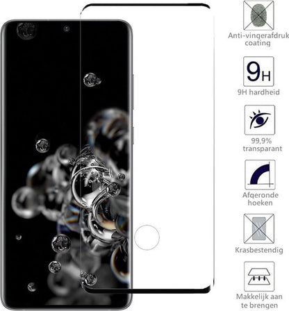 Samsung S20 Ultra Screenprotector Tempered Glass