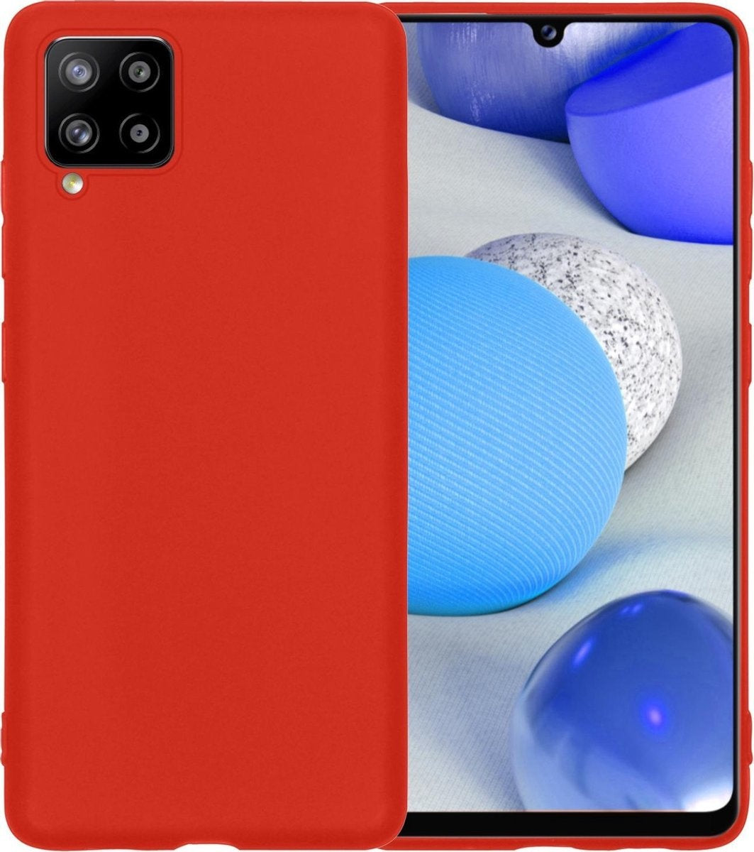 Samsung A42 Hoesje Siliconen - Rood