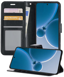 OnePlus Nord 3 Hoesje Bookcase Cover met Kaarthouder - Zwart