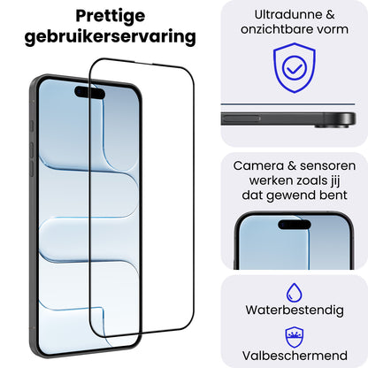 iPhone Air Screenprotector Flexibel Glas met Installatieframe