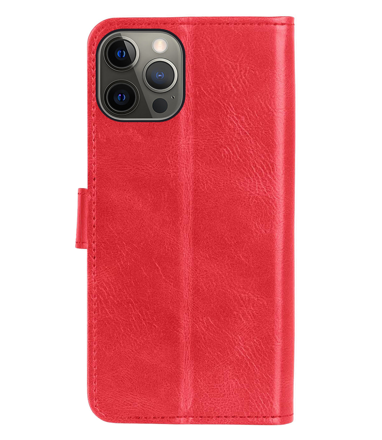 iPhone 14 Pro Max Hoesje Book Case Kunstleer - Rood