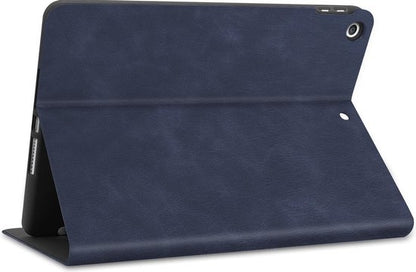 iPad 10.2 2020 Hoesje Hardcover Book Case - Donkerblauw