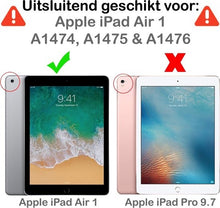iPad Air 1 Trifold Bookcase Hoes - Rosé goud