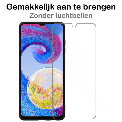 Samsung A04s Screenprotector Gehard Glas - Anti-kras