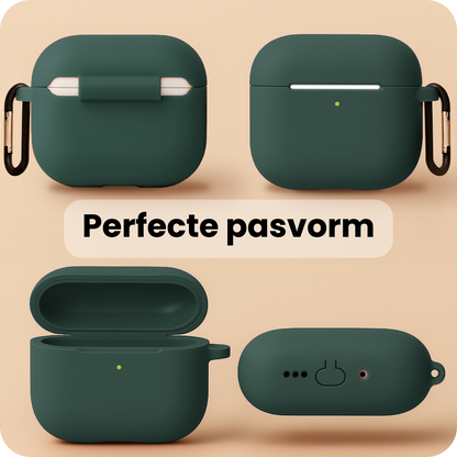 AirPods Pro 3 Hoesje Siliconen Krasbestendig - Donkergroen