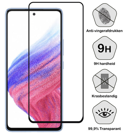 Samsung A53 Screenprotector Gehard Glas - Full Screen