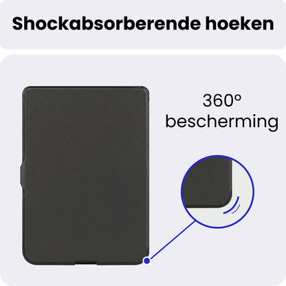 Kobo Nia Trifold Bookcase Hoes - Zwart