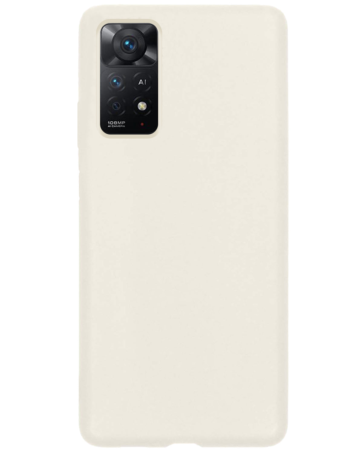 Xiaomi Redmi Note 11 Hoesje Siliconen - Wit