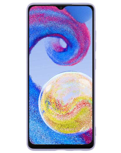 Samsung A04s Hoesje Siliconen Backcover Lichtgewicht - Lila