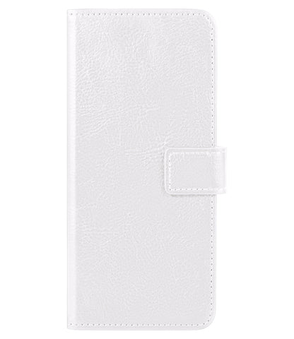 Samsung S22 Hoesje Book Case Kunstleer - Wit