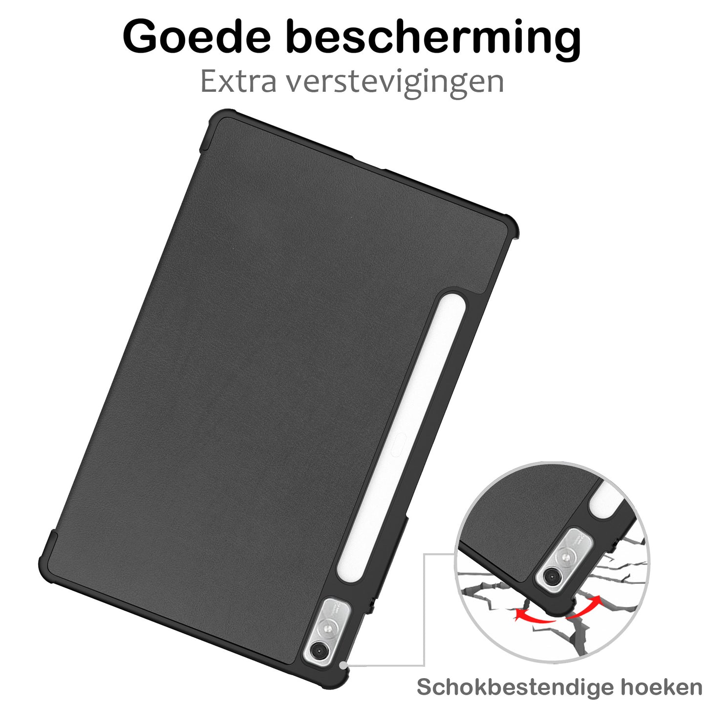 Lenovo Tab P11 Pro Hoesje Book Case Met Lenovo Pen Uitsparing - Zwart