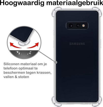 Samsung S10e Hoesje Shock Proof Siliconen - Transparant