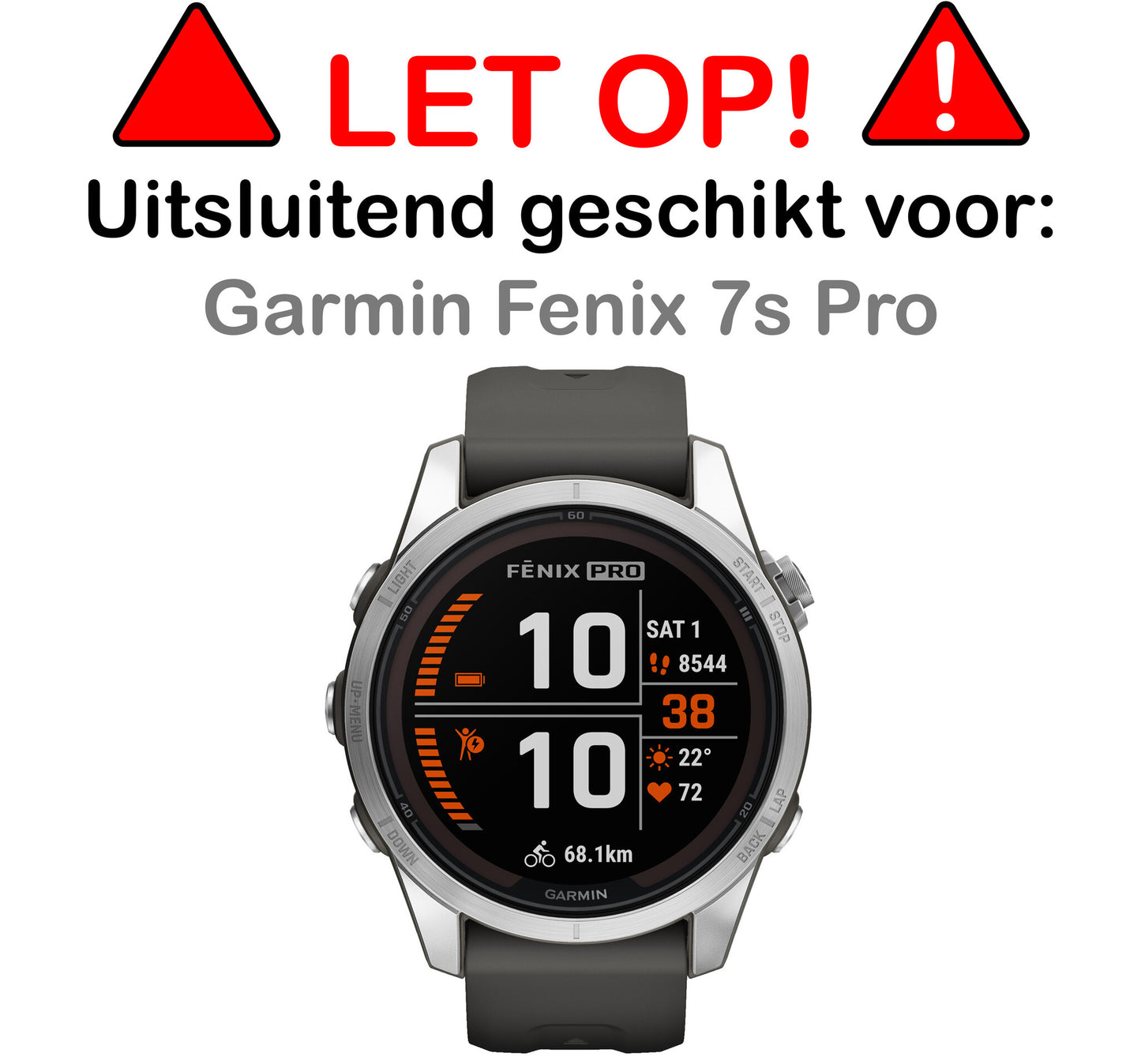 Garmin Fenix 7S Pro Screenprotector Tempered Glass