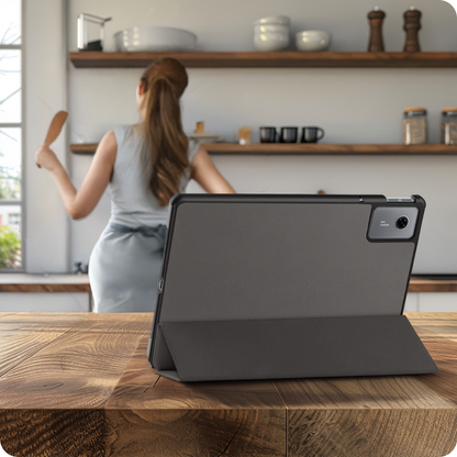 Lenovo Idea Tab Trifold Bookcase Hoes - Grijs