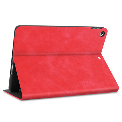 iPad 10.2 2021 Trifold Bookcase Luxe Hoes - Rood