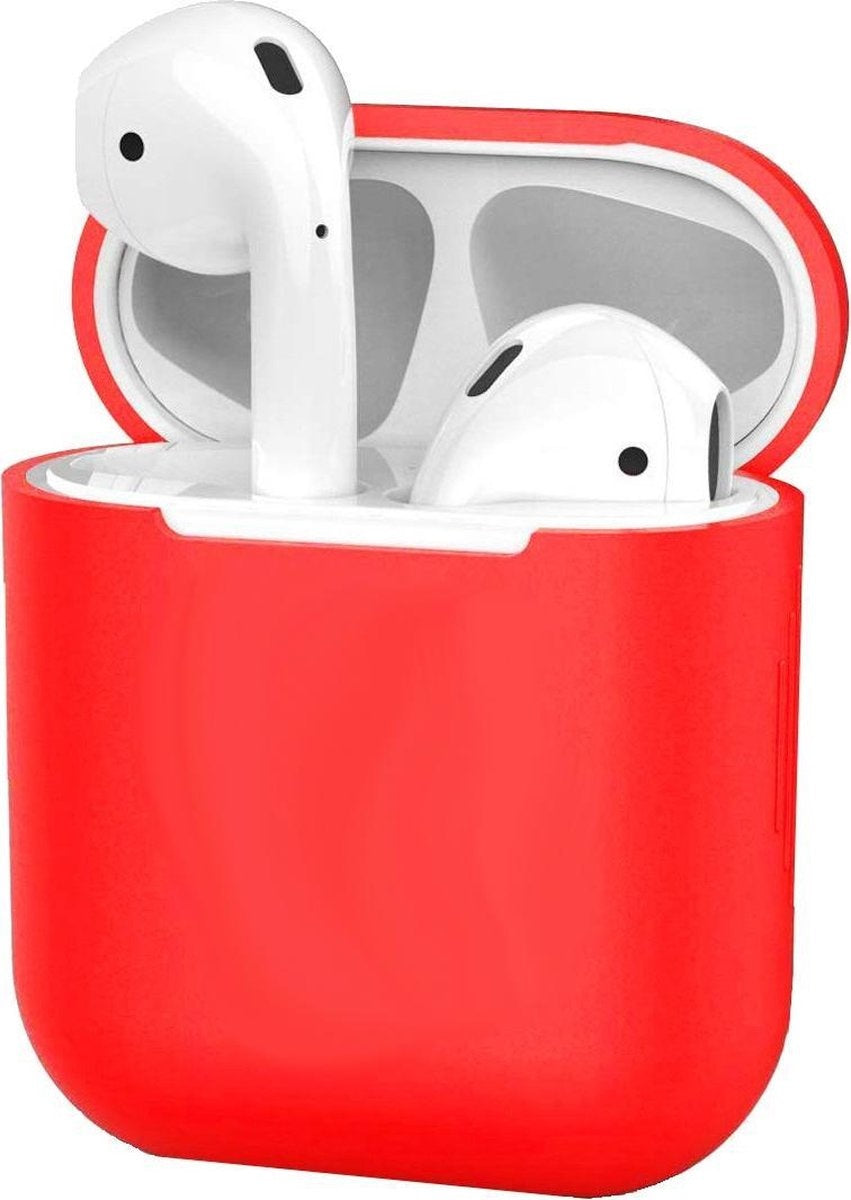 AirPods 1 Hoesje Ultra Dun Siliconen - Rood