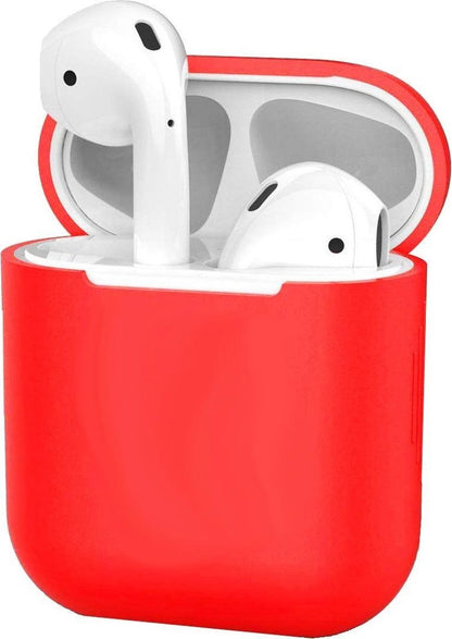 AirPods 1 Hoesje Ultra Dun Siliconen - Rood